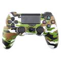 Controler de joc fără fir cu funcție de vibrație pentru PS4 - Camuflaj verde