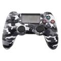 Controler de joc wireless cu funcție de vibrație pentru PS4 - Camuflaj gri