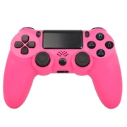 Controler de jocuri fără fir Gamepad pentru PS4 Joystick de joc cu difuzor și mufă pentru căști stereo - Roz