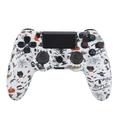 Controler de jocuri fără fir Gamepad pentru PS4 Joystick de joc cu difuzor și mufă pentru căști stereo - Halloween alb