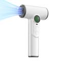 Uscător de păr wireless cu 100 de viteze Cool/Warm, afișaj inteligent - alb