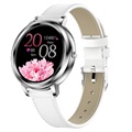 Women's Elegant Smartwatch with Heart Rate MK20 - Argintiu