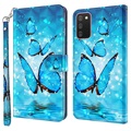 Husă Portofel Samsung Galaxy A03s - Wonder - Fluture Albastru