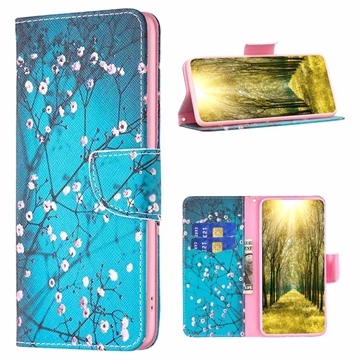 Husă Portofel Xiaomi 12T/12T Pro - Wonder - Flori Albe
