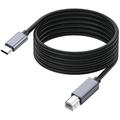 Cablu imprimentă USB-C la USB-B țesut - 1.8m