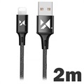Cablu Date și Încărcare Wozinsky - USB-A/Lightning - 2m - Negru