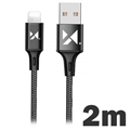 Cablu Date și Încărcare Wozinsky - USB-A/Lightning - 2m - Negru
