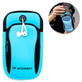 Banderolă Braț Sport Universală Wozinsky pentru Smartphone - cu Două Buzunare - Albastru
