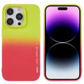 Husă TPU iPhone 14 Pro - X-Level Rainbow - Roșu / Galben