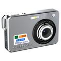 Aparat foto digital HD X800 de 2.8" cu înregistrare video, zoom 16x - argintiu