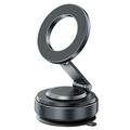 X69 Suport magnetic rotativ pentru telefon auto cu ventuză - negru