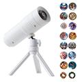 Lampa de proiecție de Crăciun XO-737 - 16 modele, rotație de 360°, trepied detașabil - albă