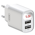 Încărcător de Perete Rapid XO L95 Dual USB - 2,4 A - Alb