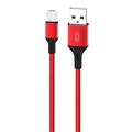 XO NB143 Cablu USB / Micro USB - 2m - Roșu