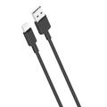 XO NB156 Cablu USB-A / Lightning - 1m, 2.1A - Negru