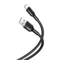 XO NB212 Cablu USB-A / USB-C - 2.1A, 1m - Negru