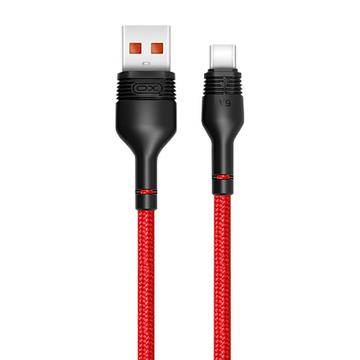 XO NB55 Cablu USB-A / USB-C - 5A, 1m - Roșu