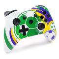 Controler de jocuri fără fir XSX cu imprimare prin transfer de apă 2.4G - Fotbal / Verde