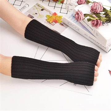 XT-0016 Mănuși de iarnă fără degete - 30cm - Negru