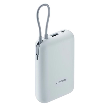 Xiaomi 10000mAh Power Bank cu cablu USB-C integrat 22.5W - Albastru glacial