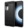 Husă TPU Brushed Xiaomi 12T/12T Pro - Fibră de Carbon