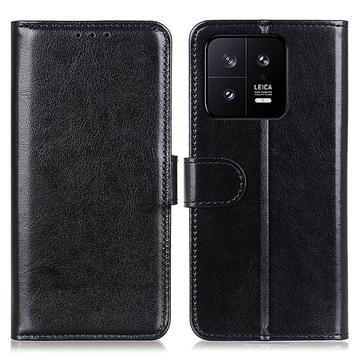 Husă Portofel Cu Închidere Xiaomi 13 Pro - Negru