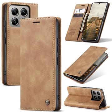 Husă Portofel Xiaomi 14T Pro - Caseme 013 - Maro