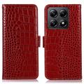 Husă Piele Portofel cu RFID Xiaomi 14T Pro - Crocodile