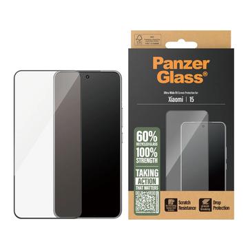 Geam Protecție Ecran Xiaomi 15 - PanzerGlass Ultra-Wide Fit - Marginea Neagră