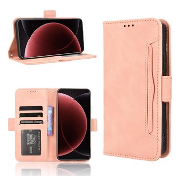 Husă portofel pentru card Xiaomi 15 Ultra - Roz