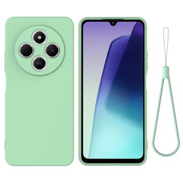 Husă din silicon lichid Xiaomi 15 Ultra cu curea de mana - verde