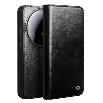 Husă Piele Portofel Xiaomi 15 Ultra - Qialino Classic - Negru