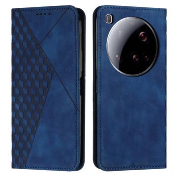 Husa portofel cu model romb Xiaomi 15 Ultra cu închidere magnetică