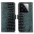 Husă Piele Portofel cu RFID Xiaomi 15T - Crocodile