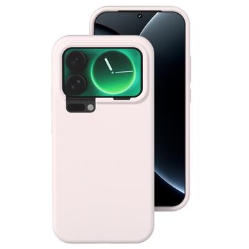 Xiaomi 17 Husă din silicon lichid - Gri Roz