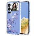 Xiaomi 17 Pro Max Husă TPU cu model floral - Violet