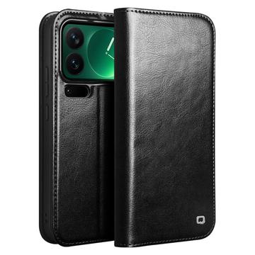 Husă Piele Portofel Xiaomi 17 Pro Max - Qialino Classic - Negru