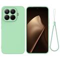 Husă din silicon lichid Xiaomi 17T Pro cu curea de mana - Verde