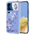 Xiaomi 18 Pro Husă TPU cu model floral - Violet