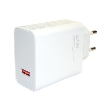 Încărcător de călătorie Xiaomi 67W USB-A MDY-12-EH - vrac - alb