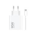 Încărcător de călătorie Xiaomi 90W cu cablu USB-C - alb