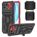 Husă Hibrid cu Curea de Mână Xiaomi Mi 11 Lite 5G - Roșu / Negru