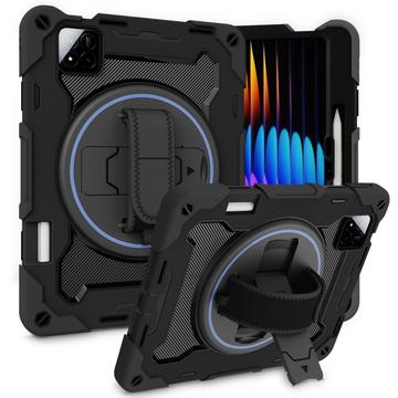 Husă hibridă cu curea Xiaomi Pad 7/7 Pro Tech-Protect Solid360 - negru