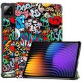 Husă Folio Smart Xiaomi Pad 7/7 Pro/Pad 8/Poco Pad X1 - Tri-Fold - Graffiti