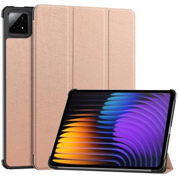 Husă Folio Smart Xiaomi Pad 7/7 Pro - Tri-Fold - Auriu Roze