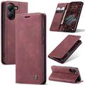 Husă Portofel Xiaomi Poco X7 Pro - Caseme 013 - Roșu Vin