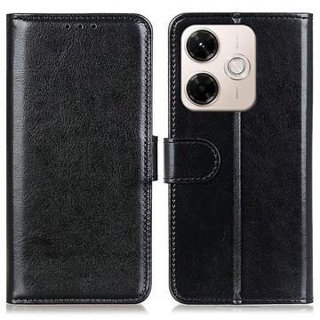 Husă portofel cu suport Xiaomi Redmi 13x - negru