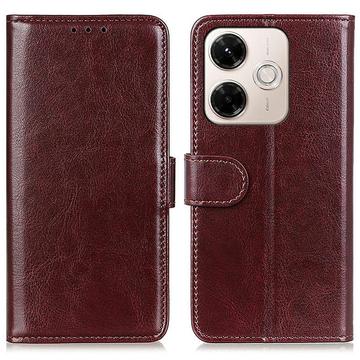 Husă portofel cu suport Xiaomi Redmi 13x - maro