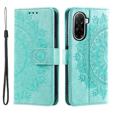Husă Portofel Xiaomi Redmi A5 4G/Poco C71 - Mandala - Verde