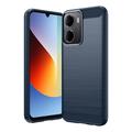 Husă TPU Brushed Xiaomi Redmi A7 Pro - Fibră de Carbon - Albastru